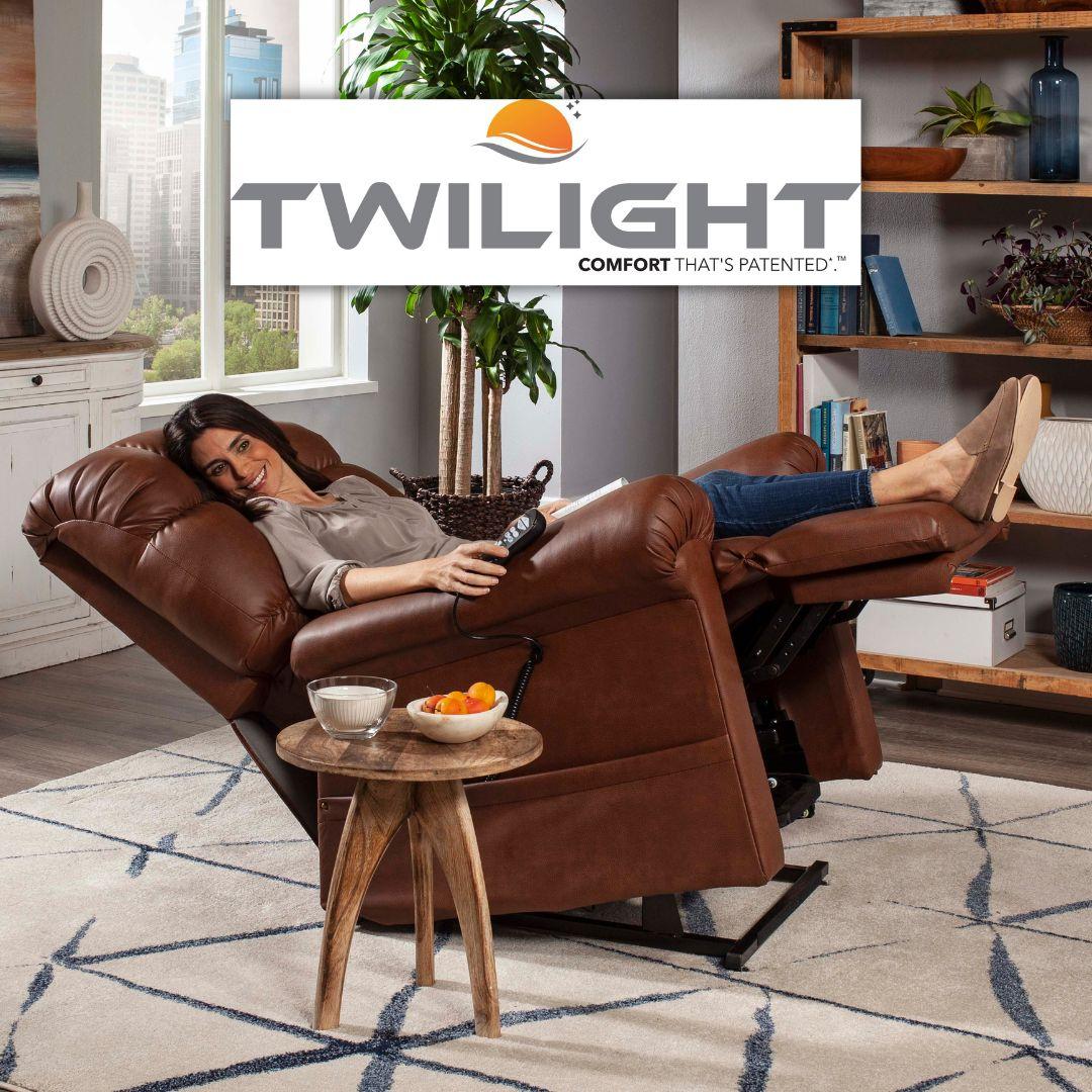 The Twilight Lift Chair Recliner with Trendellenburg rents for $450 a month