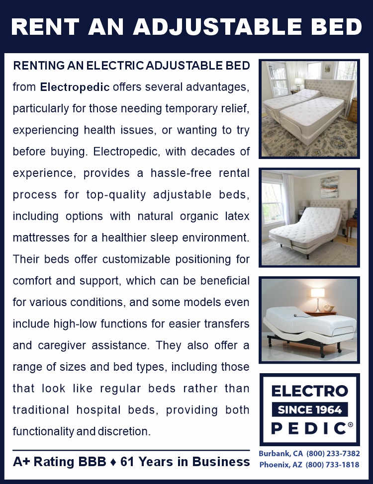 renting an electric hospital adjustable bed