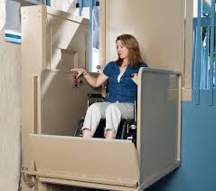 HOUSTON WHEELCHAIR ELEVATOR VPL3100 VERTICAL PLATFORM MACSLIFT PL50 TRUS-T-LIFT IN HOUSTON TX